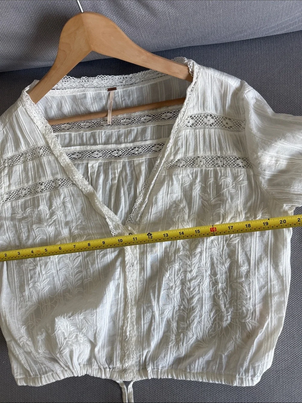 Free People Embroidered Peasant Blouse